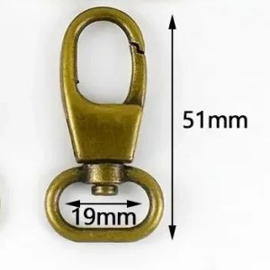 19mm Bronze Swivel Lobster Clasp
