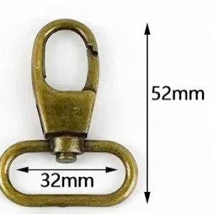 32mm Bronze Swivel Lobster Clasp
