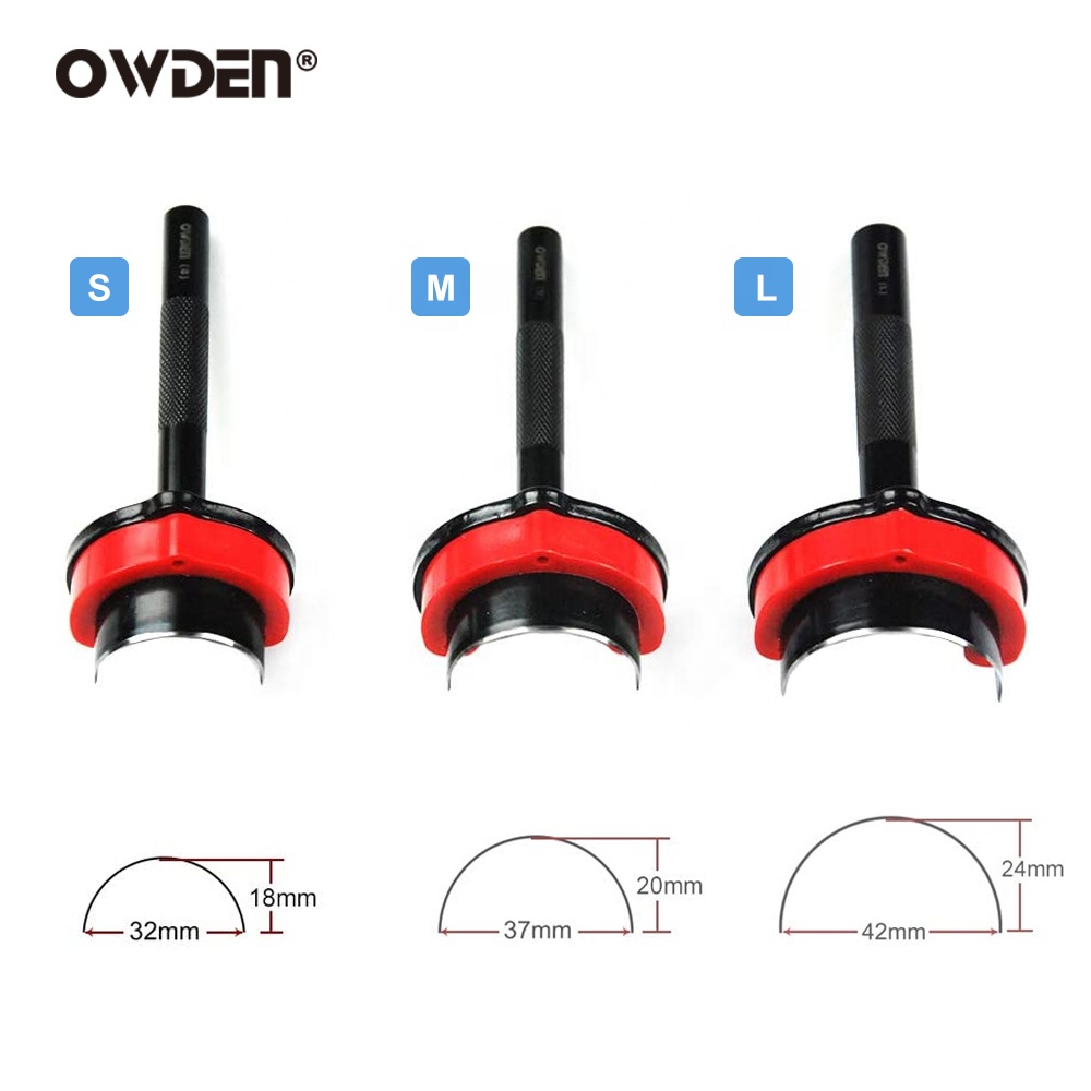 OWDEN Belt End Punch 35mm | Half‑Round Leather Punch Tool - Image 2