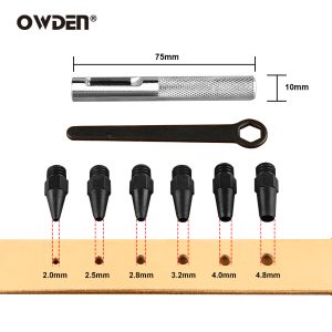 OWDEN 6-Piece 1-Hole Punch Set (2–4.3mm)