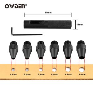 OWDEN 6-Piece 1-Hole Punch Set (4.8–8mm)