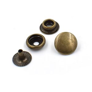 12,5mm Bronze Press Studs (Pack of 10 Sets)