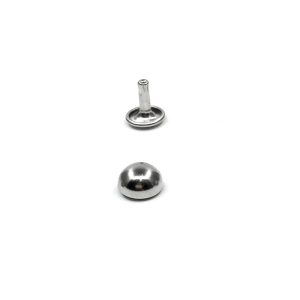 12mm Nickle Dome Rivets (Pack of 50 Sets)
