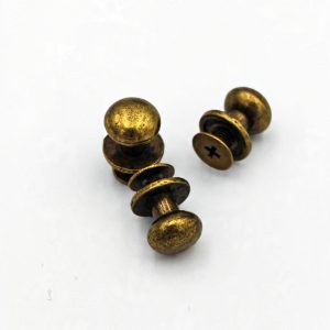 9mm Bronze Button,  Bayonet Stud (Sold separately)