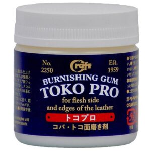 Craft Sha Leatherworking 50g Toko Pro Japanese Leather Finish Burnishing Gum, for Flesh Side & Edges of Leathercraft