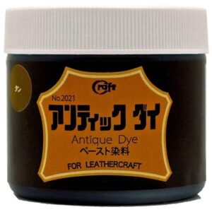 Craft Sha No.3 Tan Brown 100ml water-based leather gel antique dye